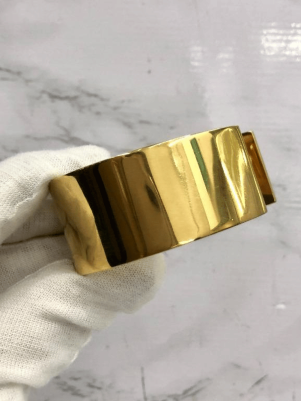 Bracelet manchette doré - Image 2