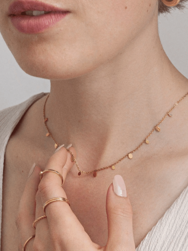 Collier Petit Ovale en Acier Inoxydable - Image 3